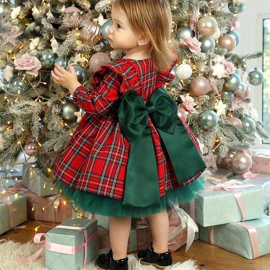 Ensemble Bébé Fille 3 Pièces Noël - Combinaison "My First Christmas" + Pantalon + Bonnet - 0-24 Mois - Rouge