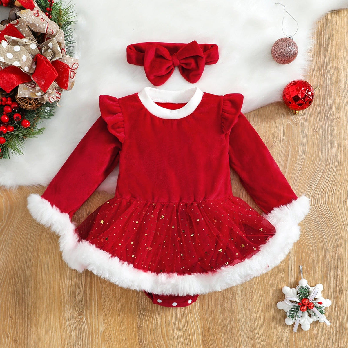 Bébé Garçon Tenue Noel Bebe Fille 18 Mois Barboteuse De Noël Rouge