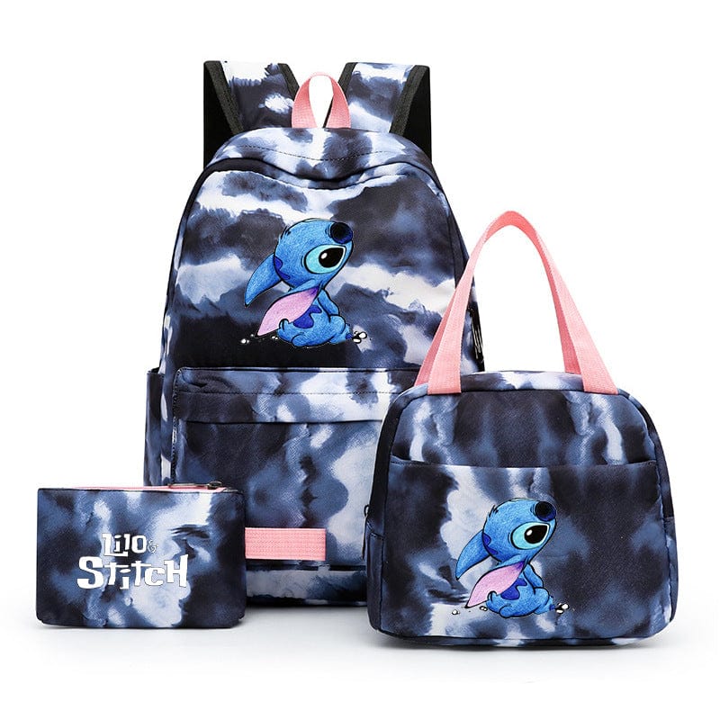 Sac à dos floral pour filles étudiantes avec sac à déjeuner et Sac à dos floral pour filles étudiantes avec sac à déjeuner et