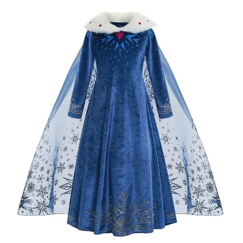 TOLOYE Robe de princesse pour fille - Manches longues - Avec cape - Pour enfant - Vert - Couronnement - Costume pour enfant - Carnaval, Halloween, Noël, carnaval - Cosplay (140 TOLOYE Robe de princesse pour fille - Manches longues - Avec cape - Pour enfant - Vert - Couronnement - Costume pour enfant - Carnaval, Halloween, Noël, carnaval - Cosplay (140
