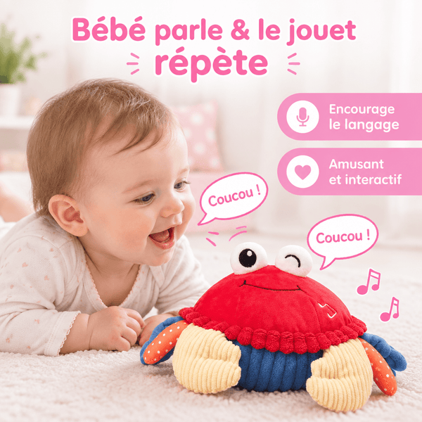 Le crabe répète la voix de bébé