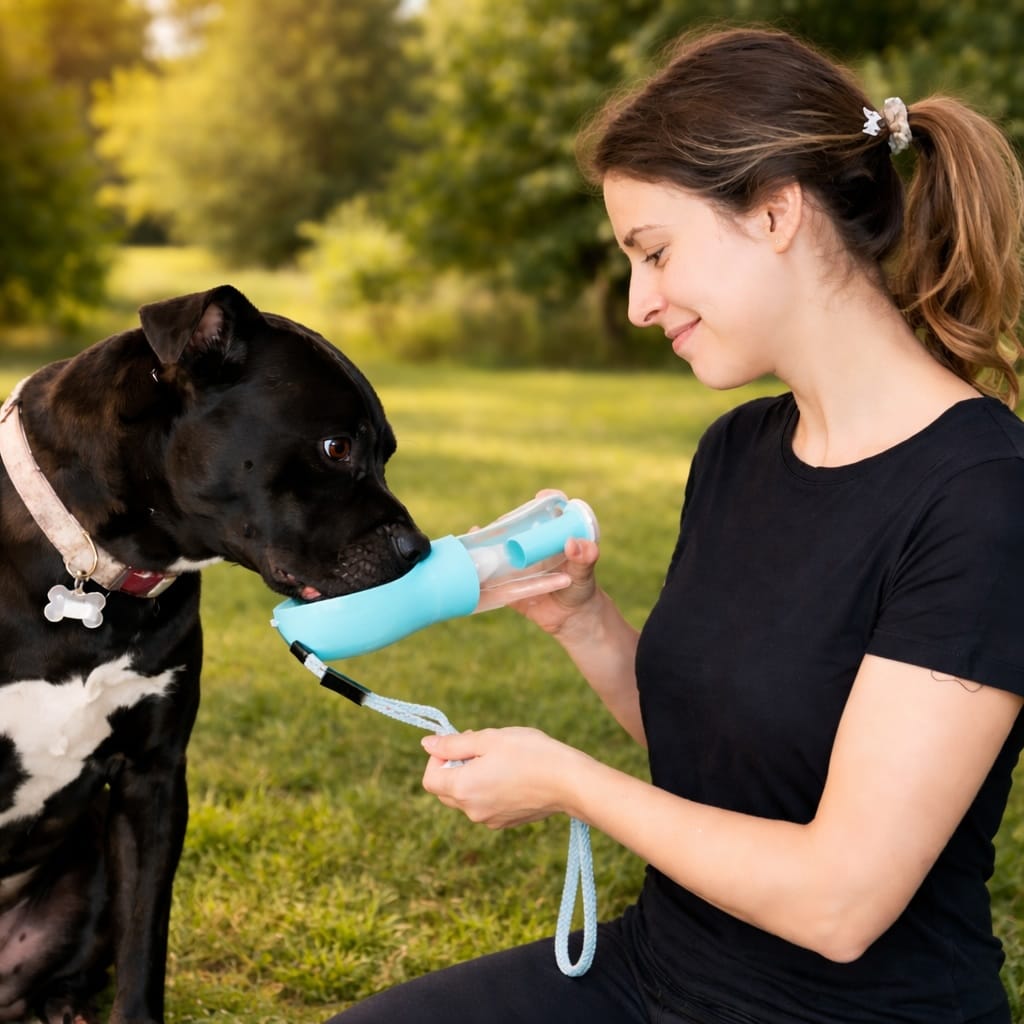 3-in-1 honden waterfles
