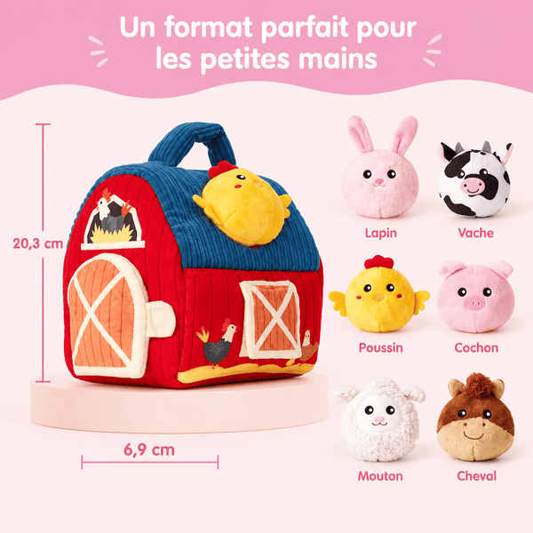 Dimensions de la grange et des peluches