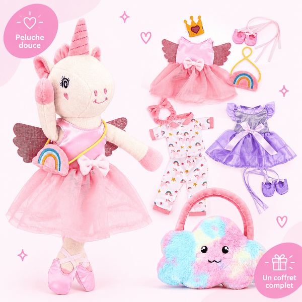 Lila la licorne ballerine à habiller avec ses accessoires