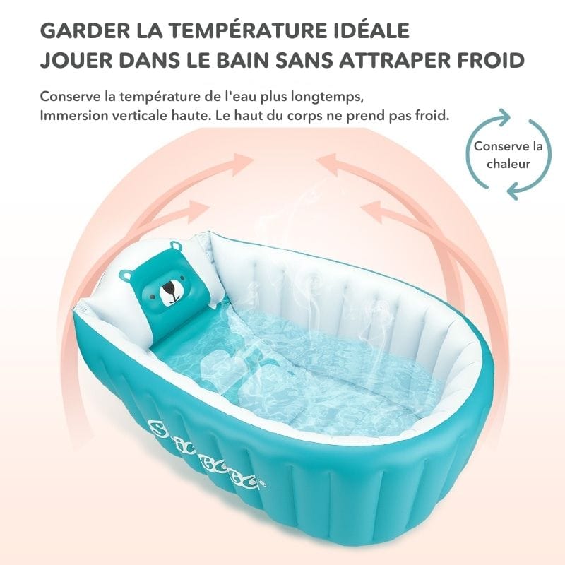 Siége bébé gonflable 1 - 2 ans pour se familiariser avec l'eau