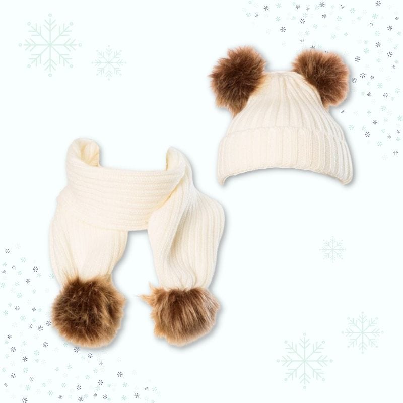Le bonnet à pompons moelleux de l'hiver - Odette & Lulu