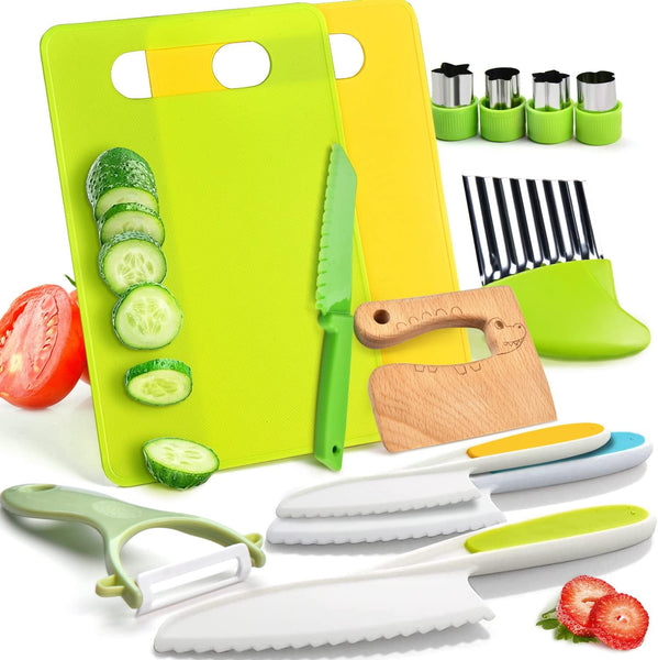 Kit 21 Pièces Fruits Et Légumes à Découper - Jeu De Cuisine Montessori 2-7 Ans - Cadeau Éducatif Chef