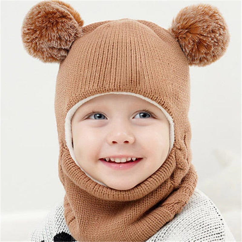 Bonnet Hiver Bébé En Laine Vierge - Avec Cache-Oreilles Polaire, Doux Et Chaud