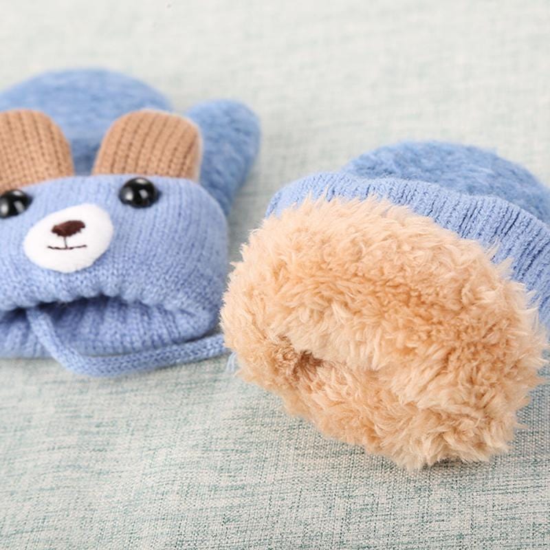 Gant enfant tricoté ourson 0 à 3 ans – Bébé Filou