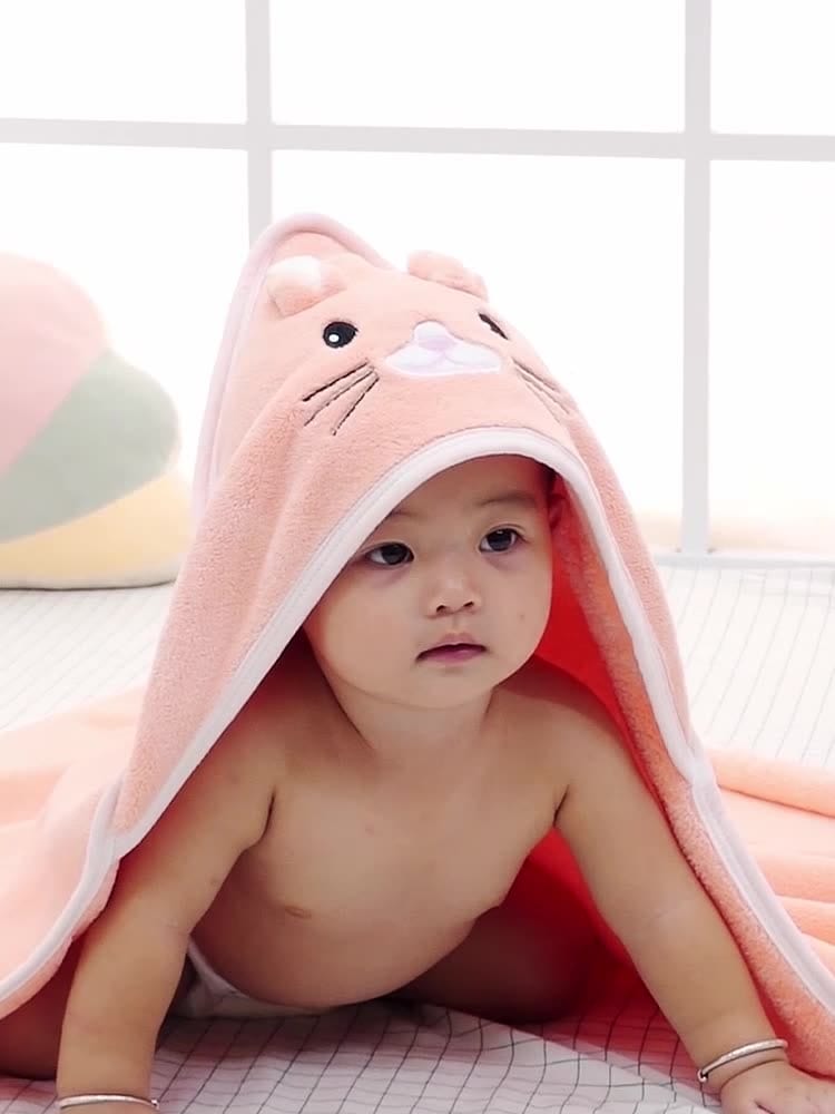 Cape de bain bébé coton biologique – Bébé Filou