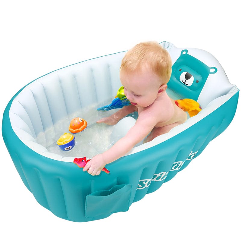 Bañera hinchable para bebés con asiento