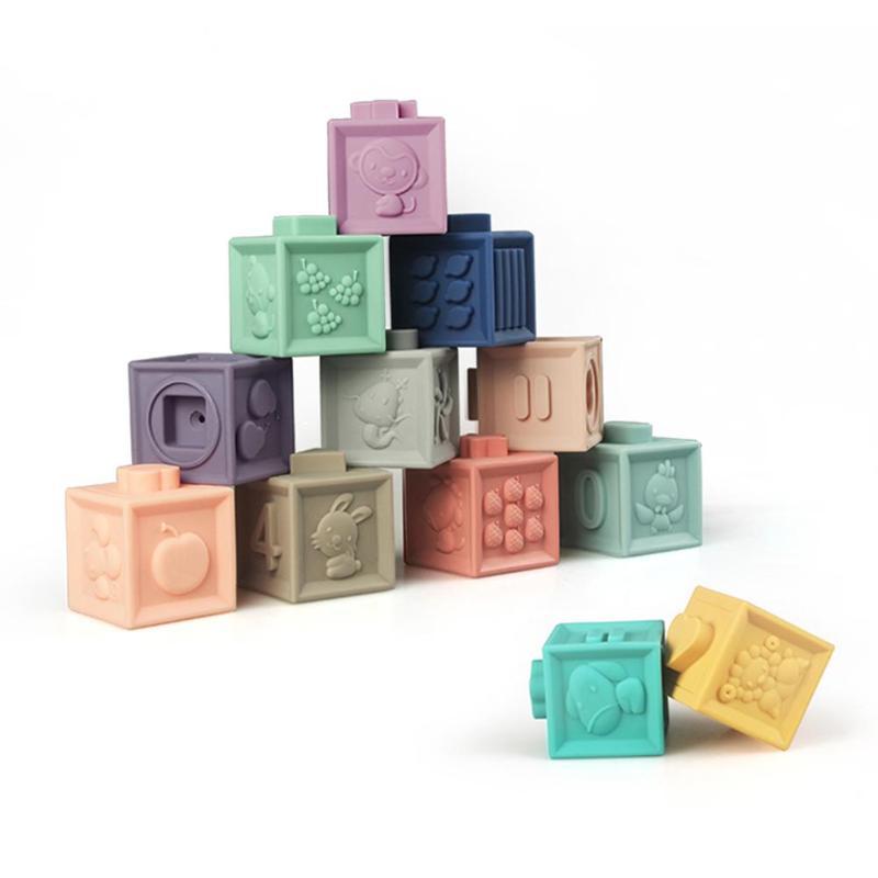 BEA Blocs De Construction Empilables Souples Blocs De Construction à Empiler Souples Motif De