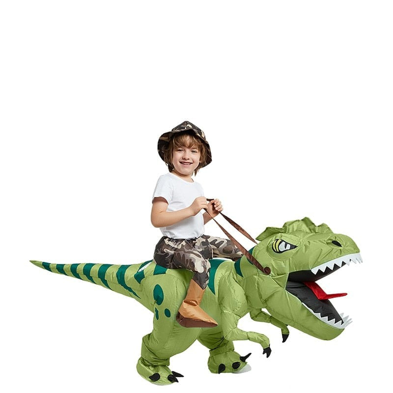 Déguisement Bébé T-Rex Funidelia – Combinaison + Tête, Marron, 100% Polyester – Carnaval, Halloween
