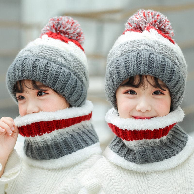Écharpe et bonnet enfant tricot 5 à 12 ans – Bébé Filou