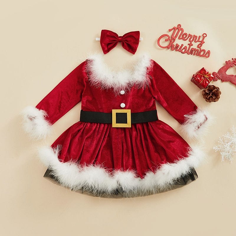 Robe de noël velours bébé – Bébé Filou