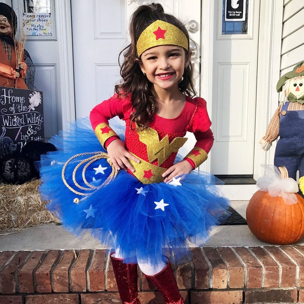 Déguisement super héros fille Wonder Woman carnaval