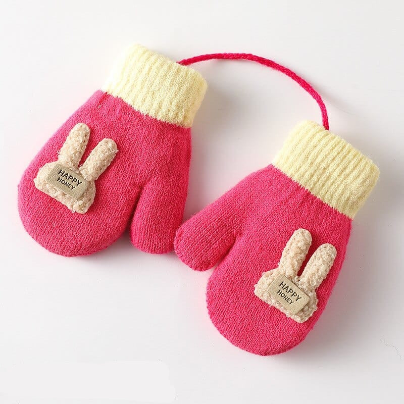 Moufle bébé tricot gants d'hiver en polaire douce 1 à 3 ans – Bébé Filou