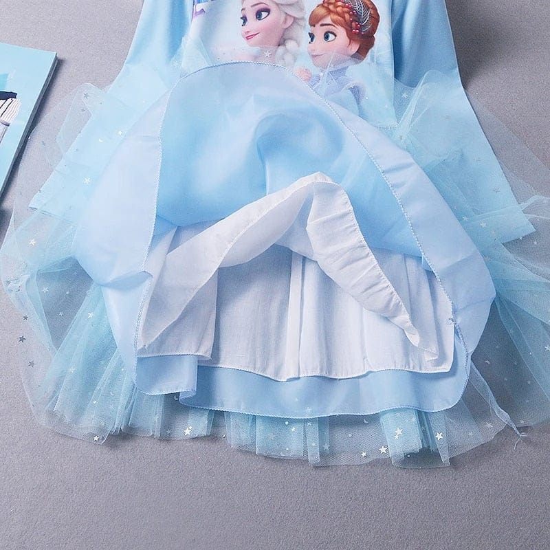 YADODO Deguisement Reine des Neiges Fille 4 ans 5 ans Robe Elsa Rei