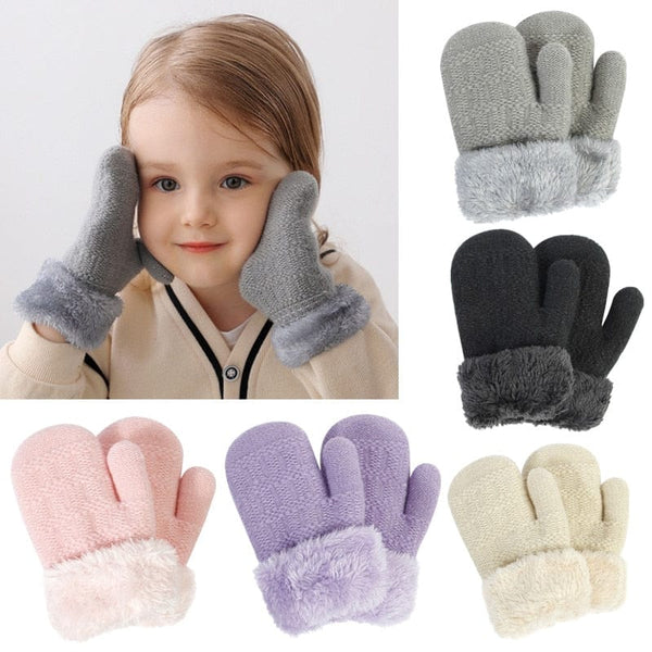 Moufle bébé tricot ensemble de trois paires de gants – Bébé Filou