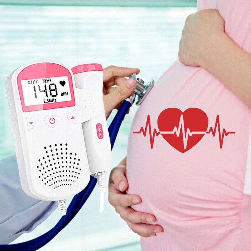 Doppler Fœtal de Poche - Moniteur Cardiaque pour Bébé - Authentique  Moniteur de Fréquence Cardiaque pour Bébé (Tout Neuf Scellé) 