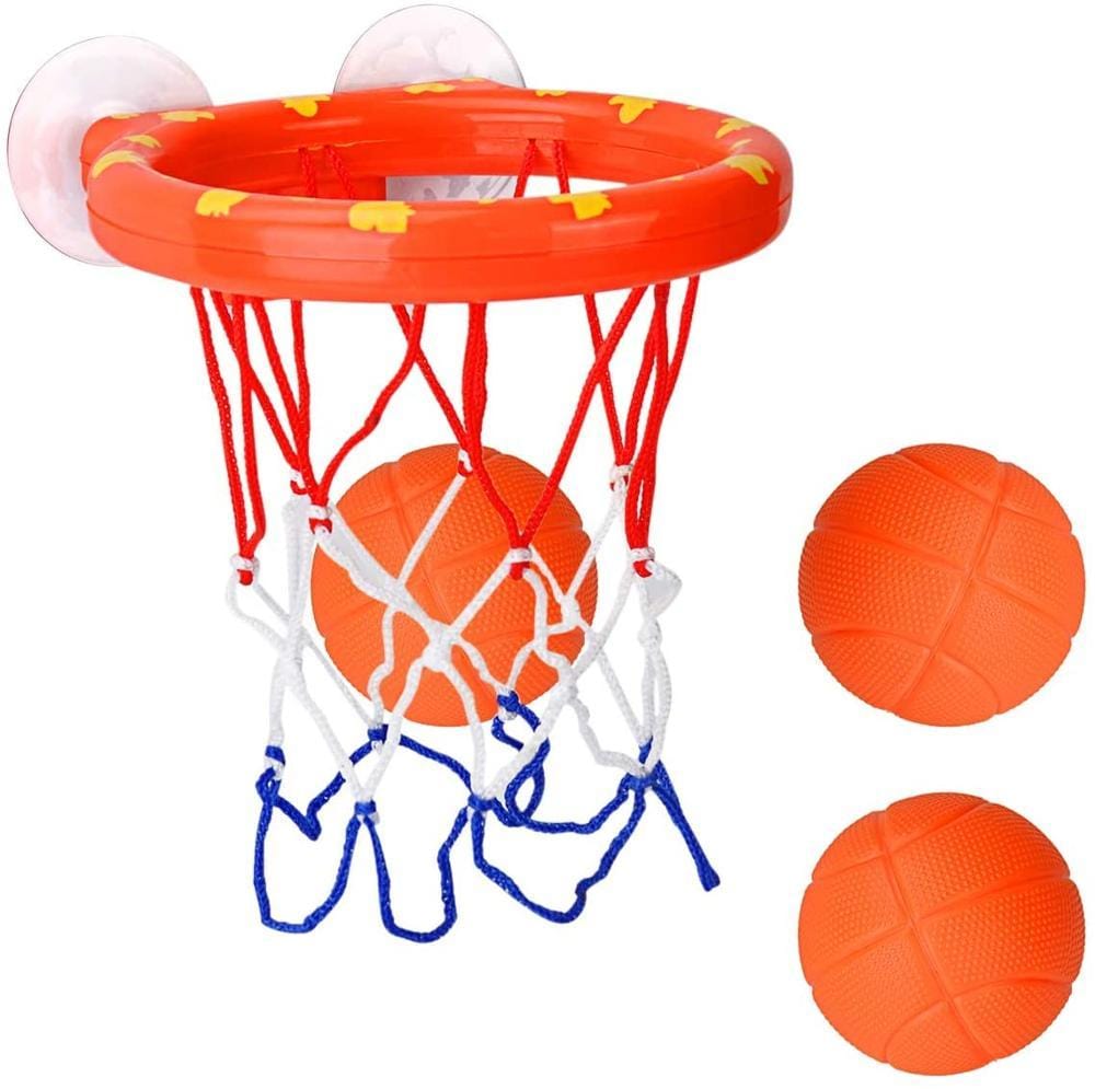CYFIE Kit de Mini Panier de Basket pour Tout-Petits, Panier de Basket-Ball pour  Enfant, pour Tout-Petits Enfants Baignoire Jouets de Bain, Ensemble de  Paniers de Basket-Ball à Ventouse, avec 2 Balles 